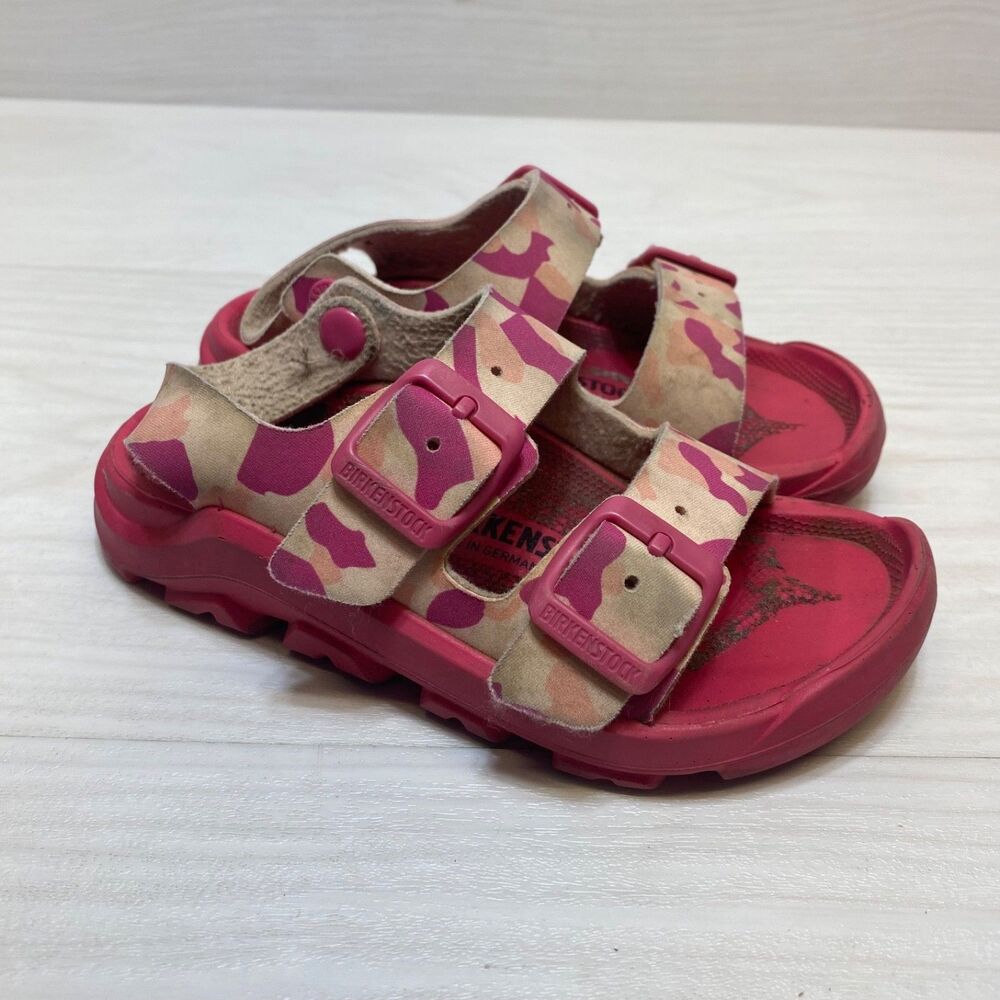 Birkenstock Kids Mogami Birko-Flor Sandal Camo Pink Size Children's 9 27